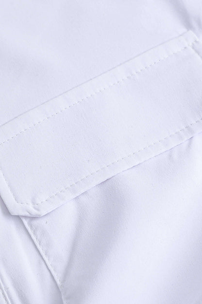 Damen Kurzarmshirt Crop Modern mit Kragen