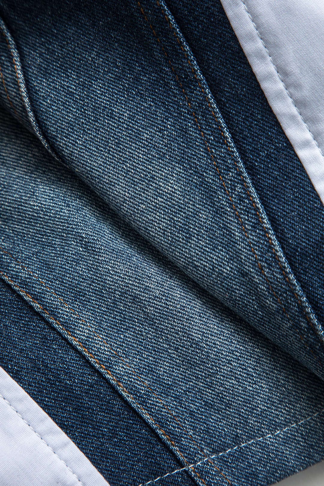 Damen Cropped Hemd Denim Voluminöse Ärmel