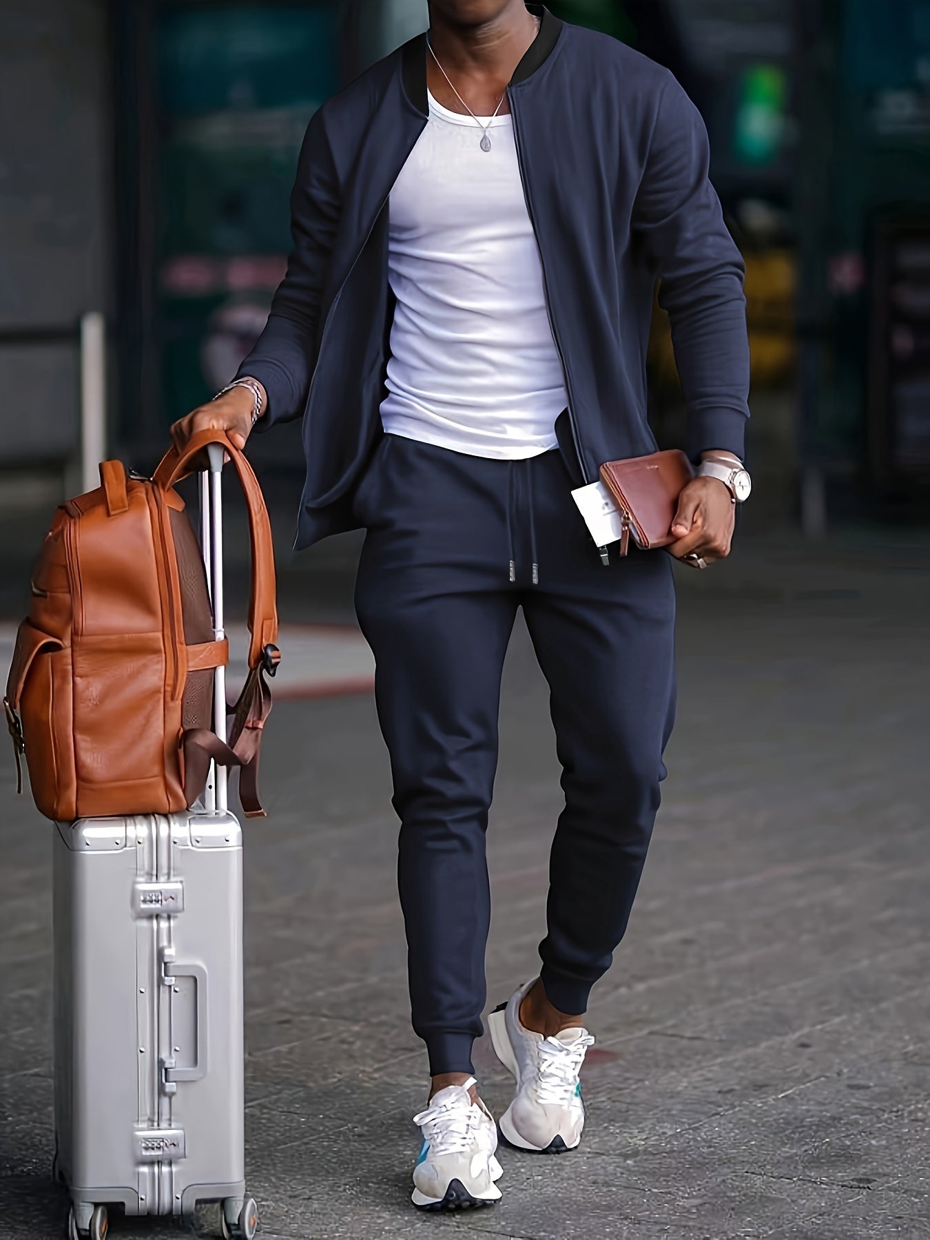 Herren Sportanzug Jogger Set Freizeit