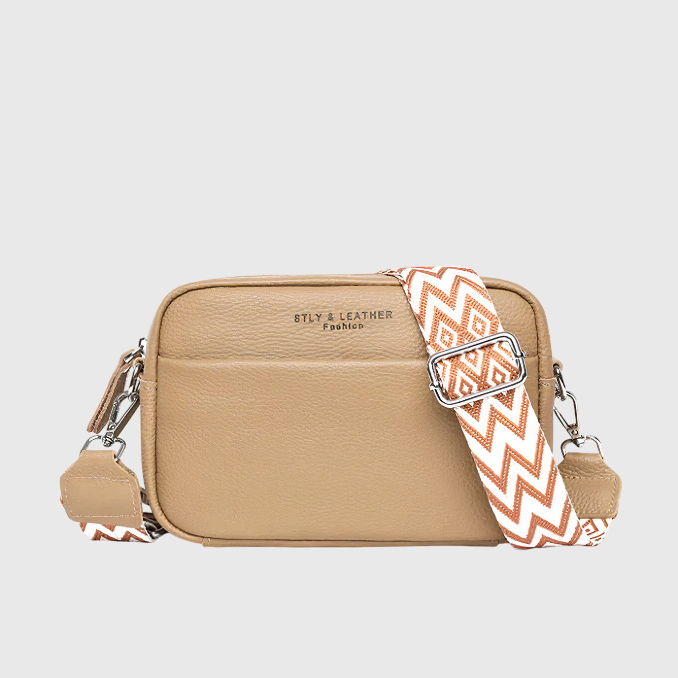 Damen Schultertasche Leder Klassisch