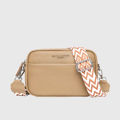 Damen Schultertasche Leder Klassisch