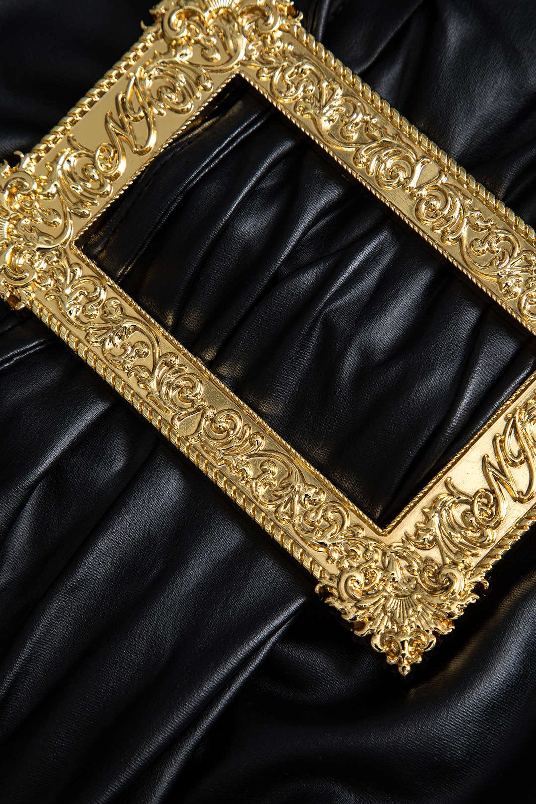 Kunstleder Minirock Damen Asymmetrisch