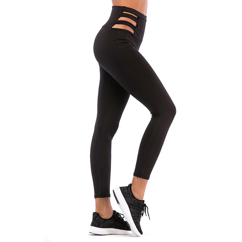 Damen Sportleggings Cut-Out-Design - Norvielle