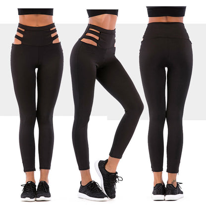 Damen Sportleggings Cut-Out-Design