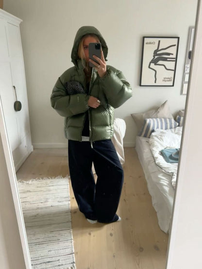 Damen Wintersteppjacke Warme Pufferjacke
