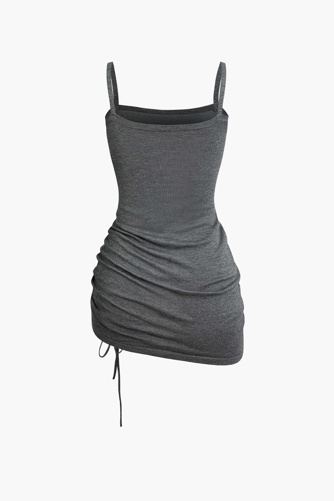 Damen Zweiteiler Set Pullover Rafftes Kleid Cutout