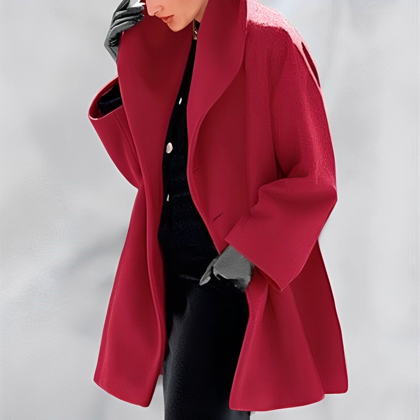 Damen Wolljacke Warm Winterlich Stilvoll