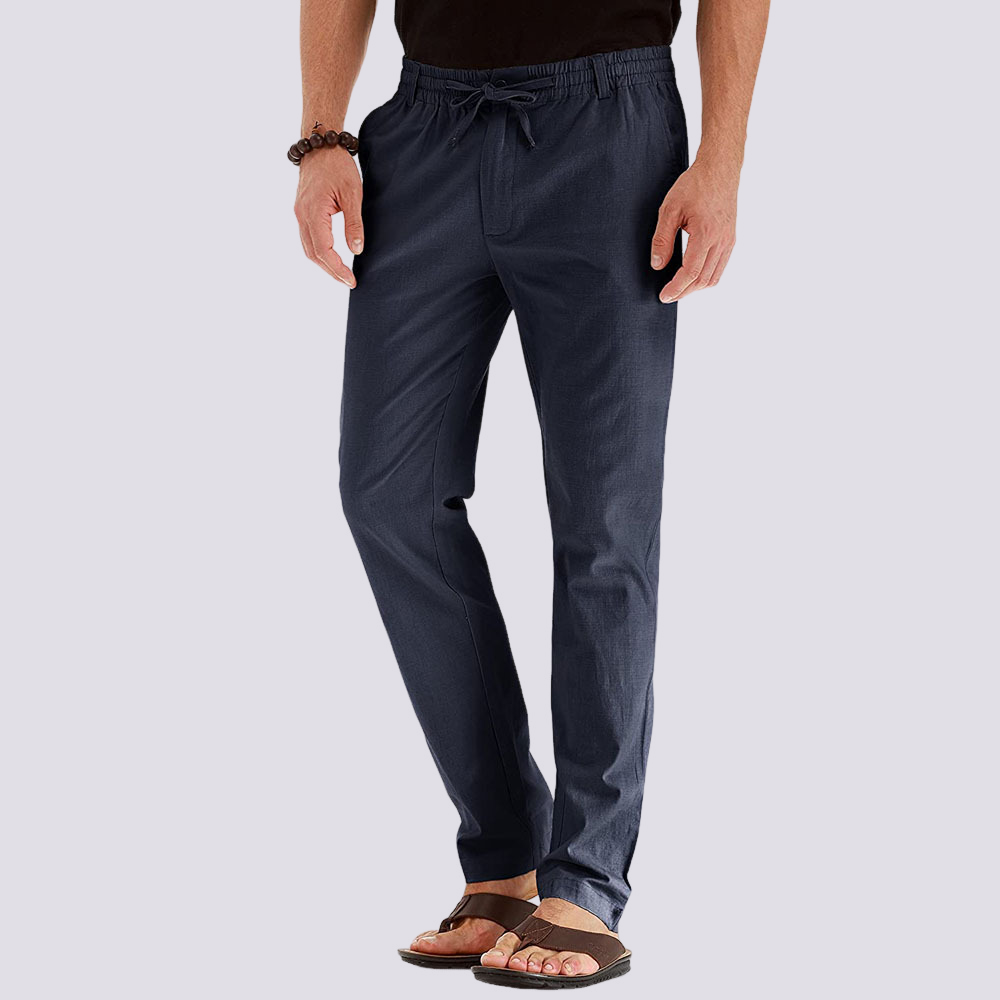 Herrenhose Elastischer Bund Freizeithose Bequem
