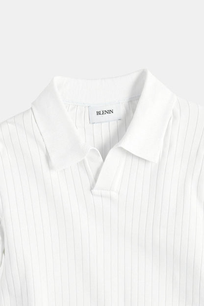 Elegantes Herren Poloshirt Slim Fit Modern Strick