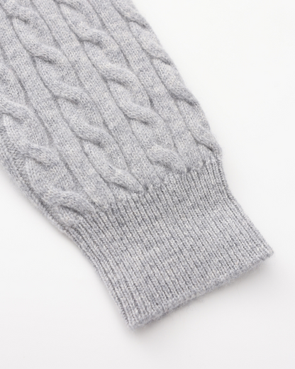 Herren Pullover Kaschmir Chunky Knit Warm Kabelmuster