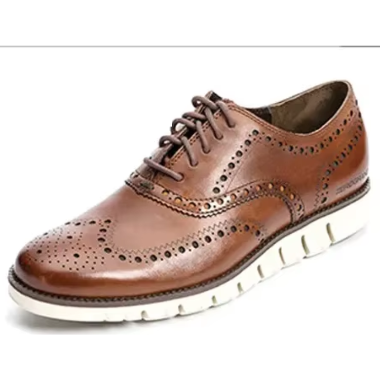 Herren Lederschnürschuhe Flügelspitze Brogue Schuhe
