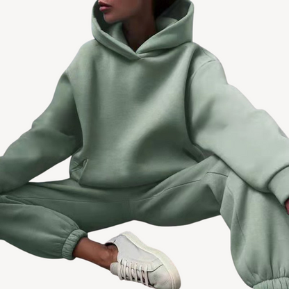 Damen Hoodie Set Sportlich Comfort Jogginghose