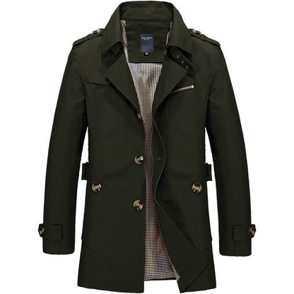 Herren Trenchcoat Klassisch Elegant