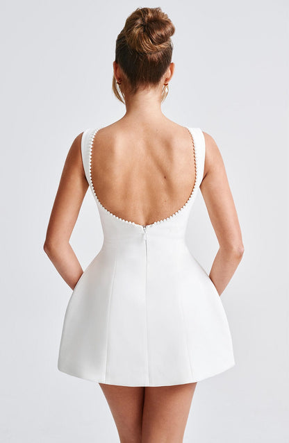 Damen Minikleid Hochzeitsgast Struktur Optik
