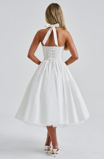 Damen Hochzeitsgästekleid Midi Elegant