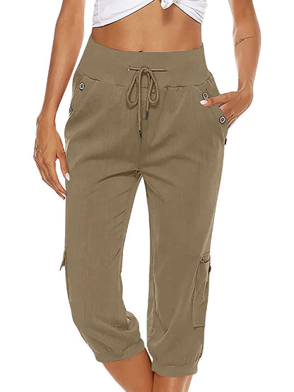 Damen Freizeithose Komfort Hose Bequem Alltag