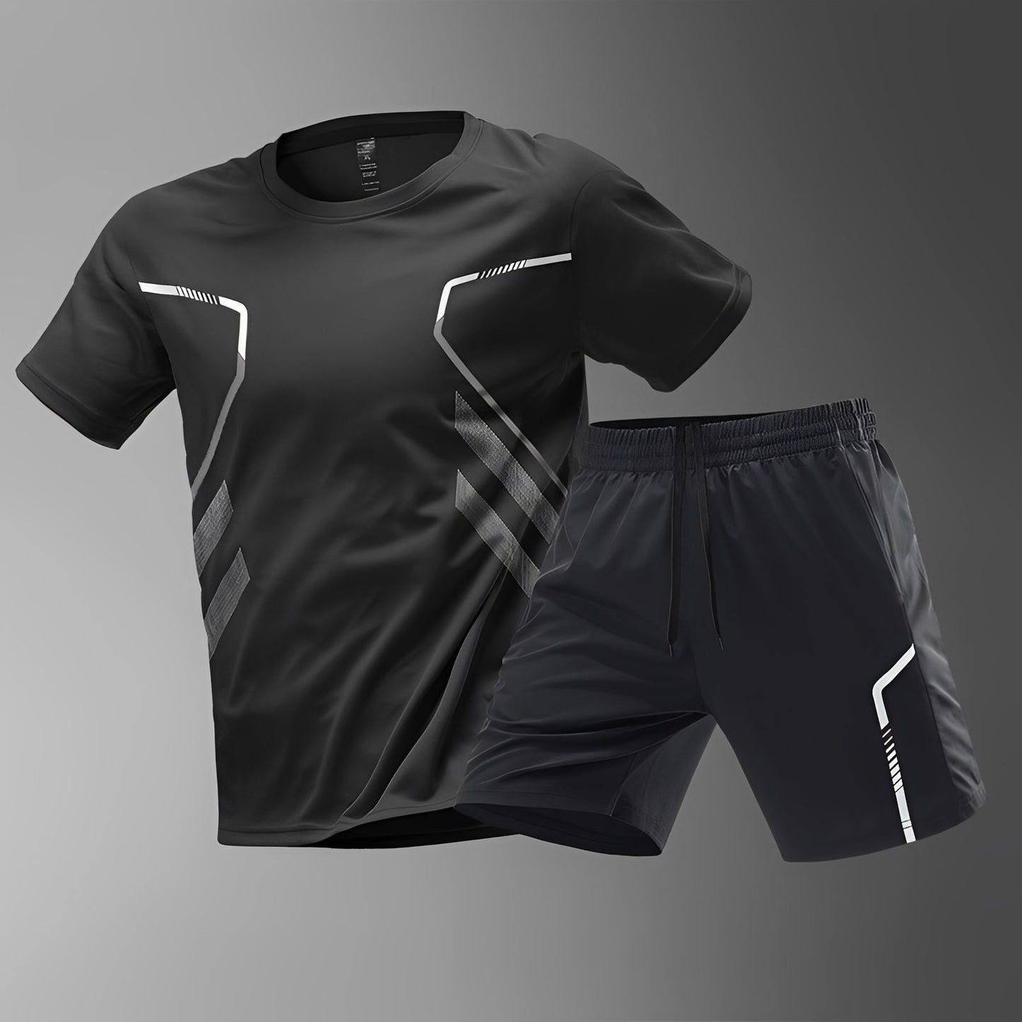 Herren Sportset Schnell Trocknend Sportbekleidung Bequem