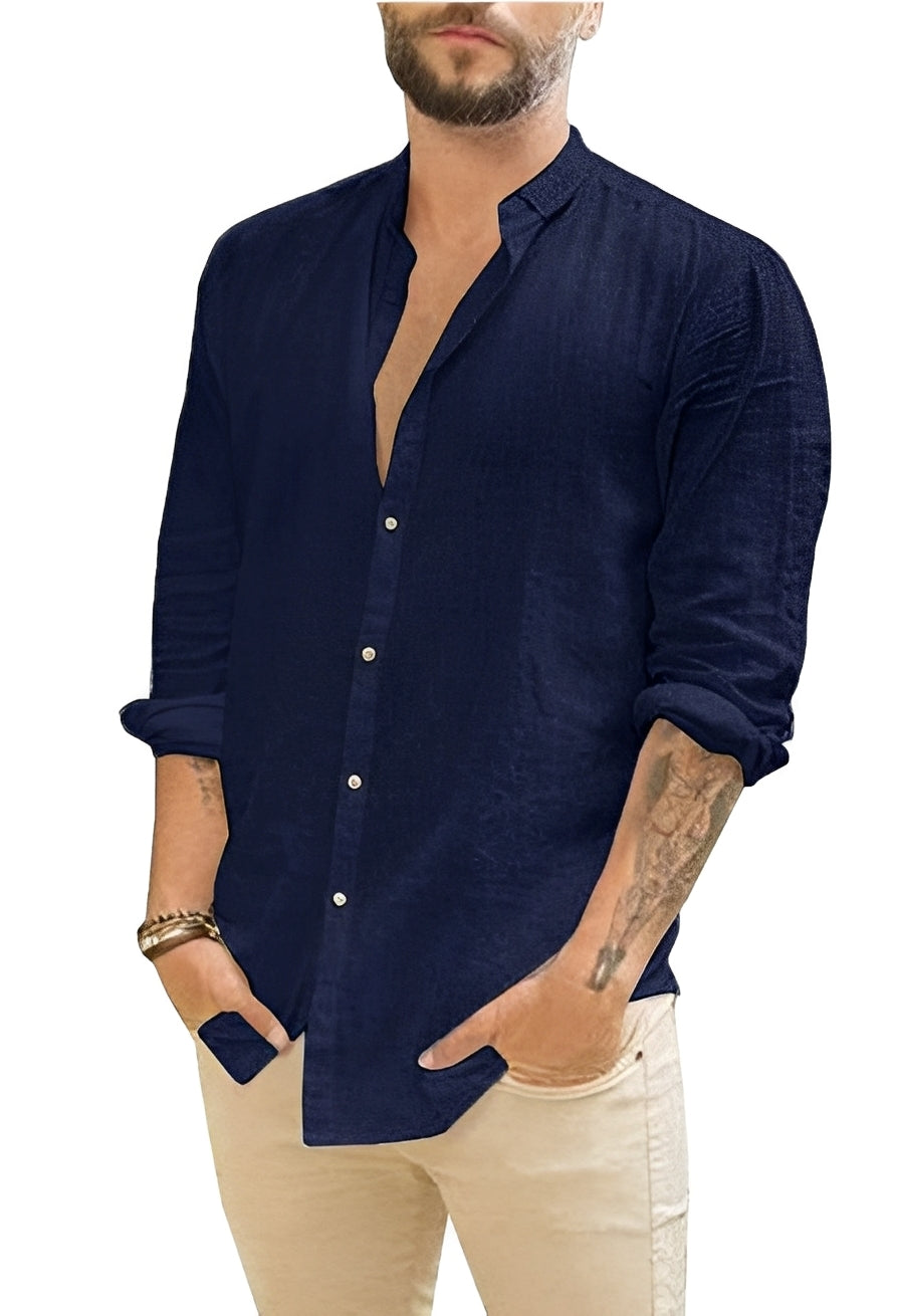 Herrenhemd Slim Fit Knopfleiste
