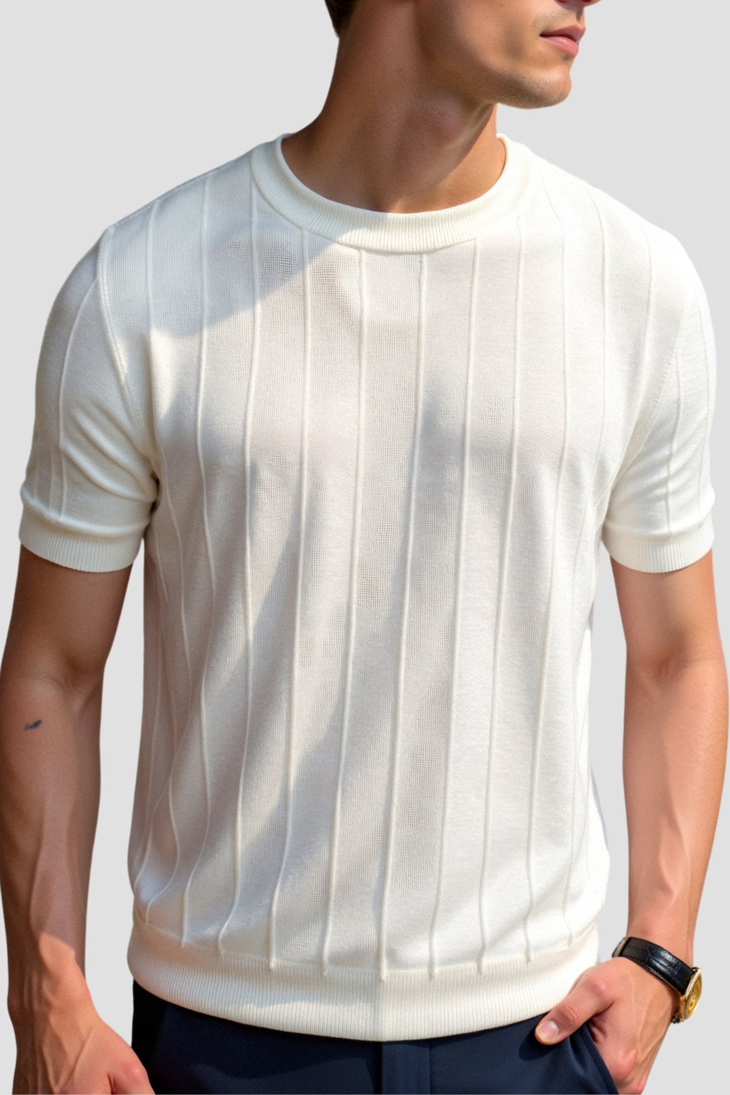 Klassisches Streifen T-Shirt Old-School Style Baumwolle
