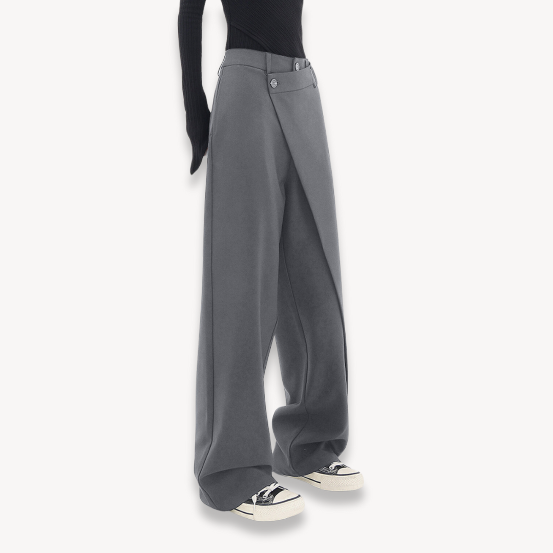 Damenhosen Baggy Bequem Modern Schwarz - Norvielle