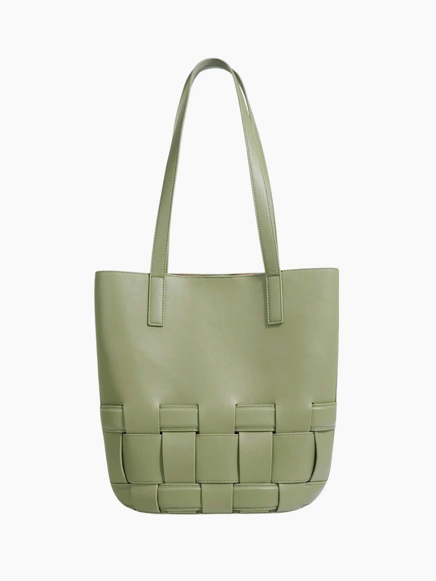 Geflochtene Damen Lederhandtasche
