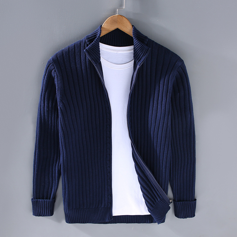 Herren Strickjacke Baumwolle Bequem Qualität