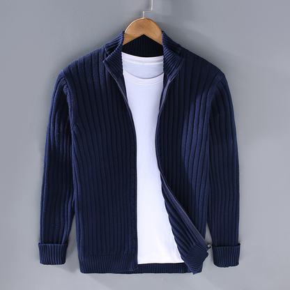 Herren Strickjacke Baumwolle Bequem Qualität