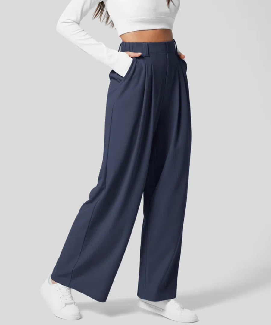 Damenhose Weite Beine Elegant