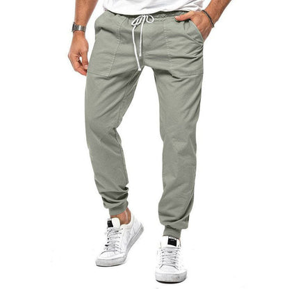 Herren Freizeithose Einfarbig Komfortabel Baumwolle