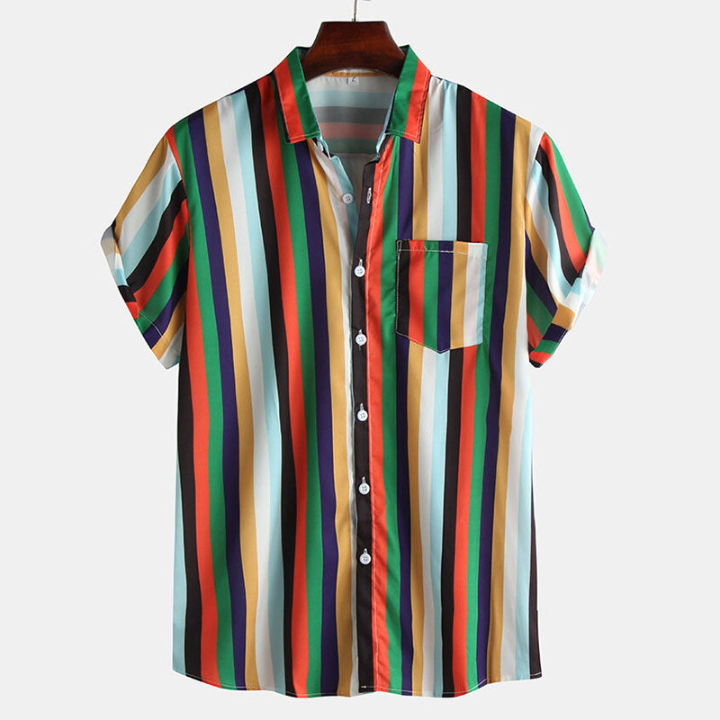 Herren Hemd Streifen Klassisch Vintage Look - Norvielle