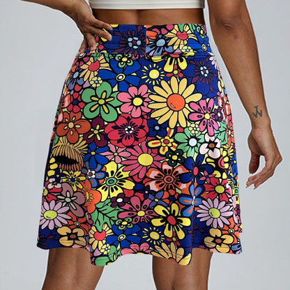 Heidi Mode Damen 2-teilige Shorts Bedruckt
