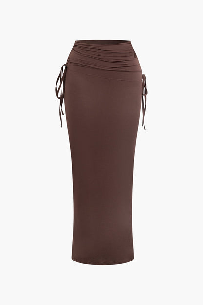 Damen Asymmetrisches One-Shoulder- mit Maxi-Rock