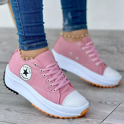 Orthopädische Laufschuhe Dicke Sohlen Schnürsenkel