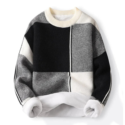 Herren Pullover Colorblock Rundhals Frühling Farben - Norvielle