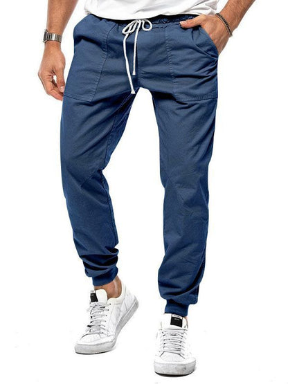 Herren Freizeithose Einfarbig Komfortabel Baumwolle