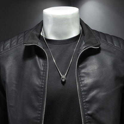 Herren Lederjacke Lederschutzjacke