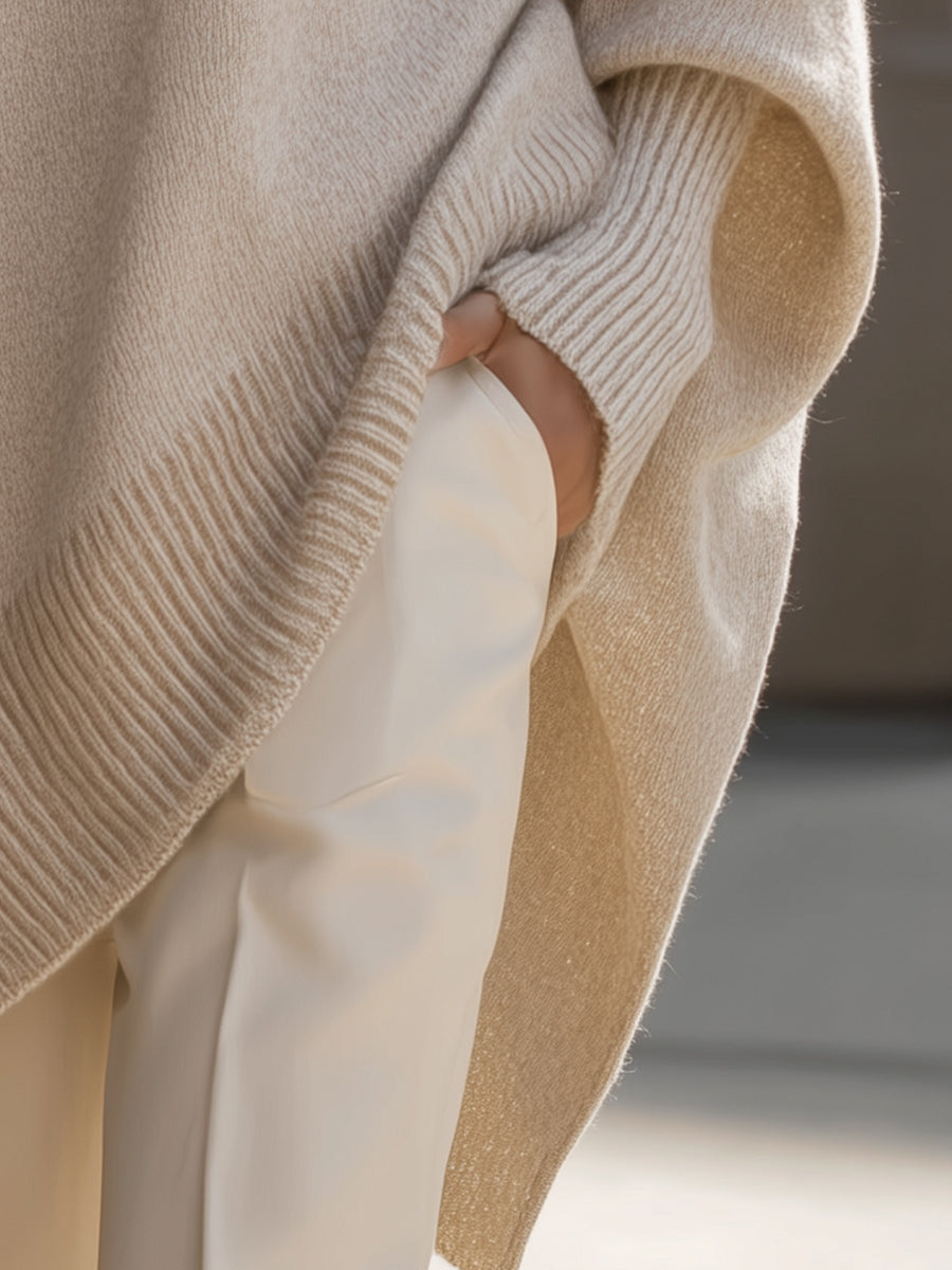Damen Oversized Pullover Großformat Elegantes Design