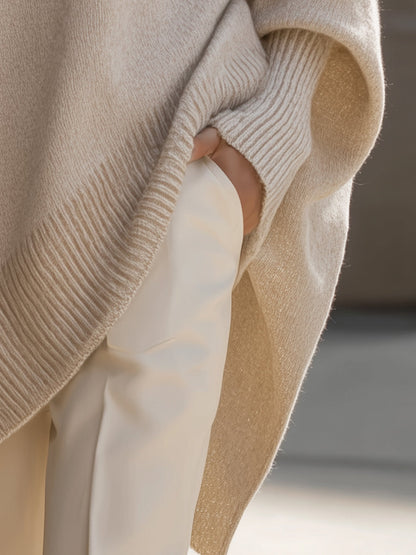 Damen Oversized Pullover Großformat Elegantes Design