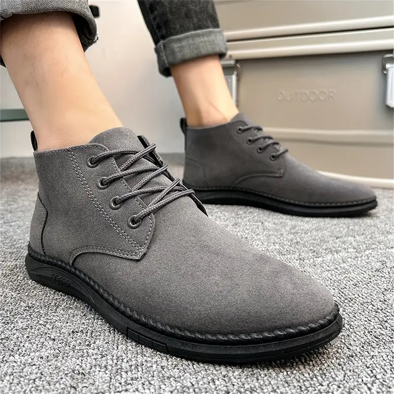 Damen Wanderschuhe Bequem Leder Braun