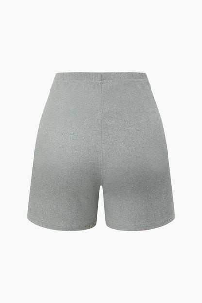 Damen Zweiteiler Set Bustier und Shorts