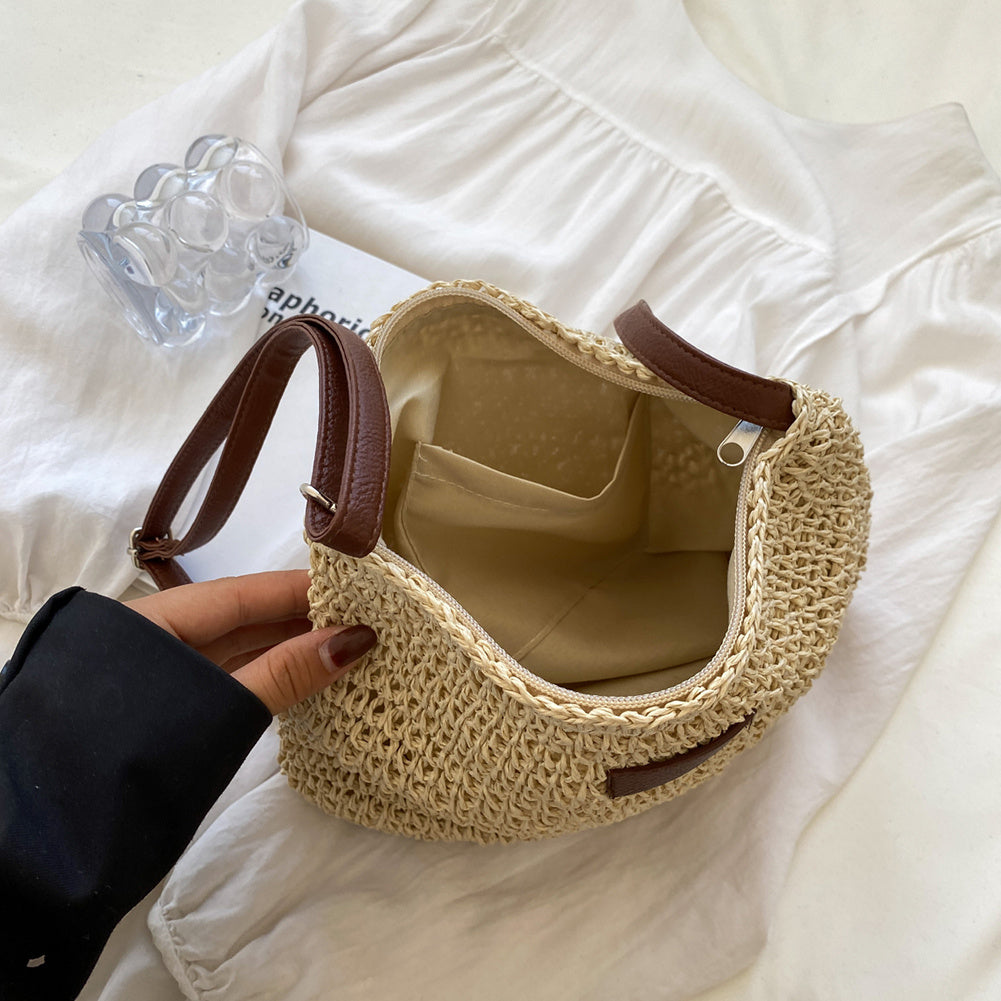 Damen Schultertasche Groß Leder