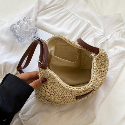 Damen Schultertasche Groß Leder