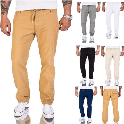 Herrenhose Bequem Baumwolle Einfarbig - Norvielle