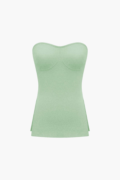Damen Zweiteiler Set Bustier und Shorts