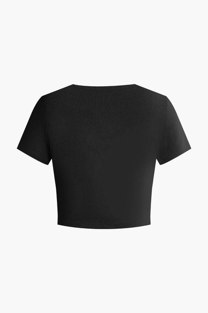 Damen Zweiteiler Set Crop Palazzo Hose