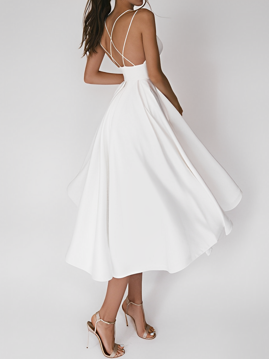 Damen Sommerkleid Dünne Träger Leicht - Norvielle