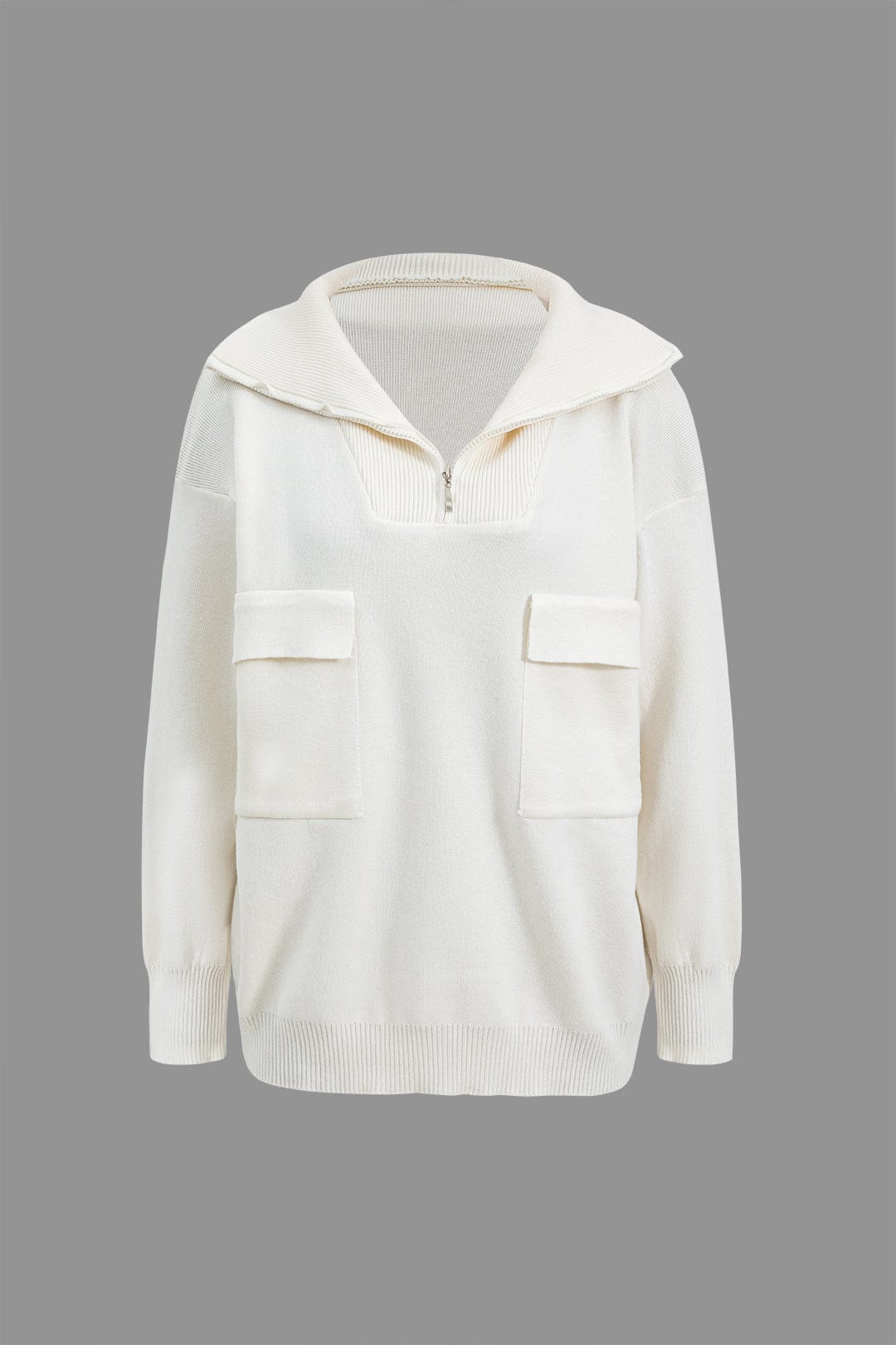 Damen Oversized Pullover Set mit Minirock