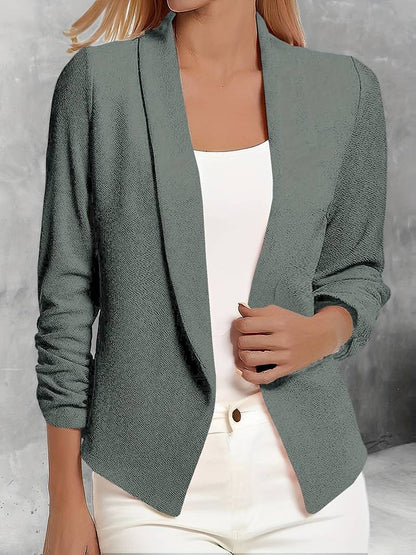 Damen Blazer Offene Vorderseite Modern