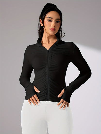 Damen Sportjacke Langarm Lässig