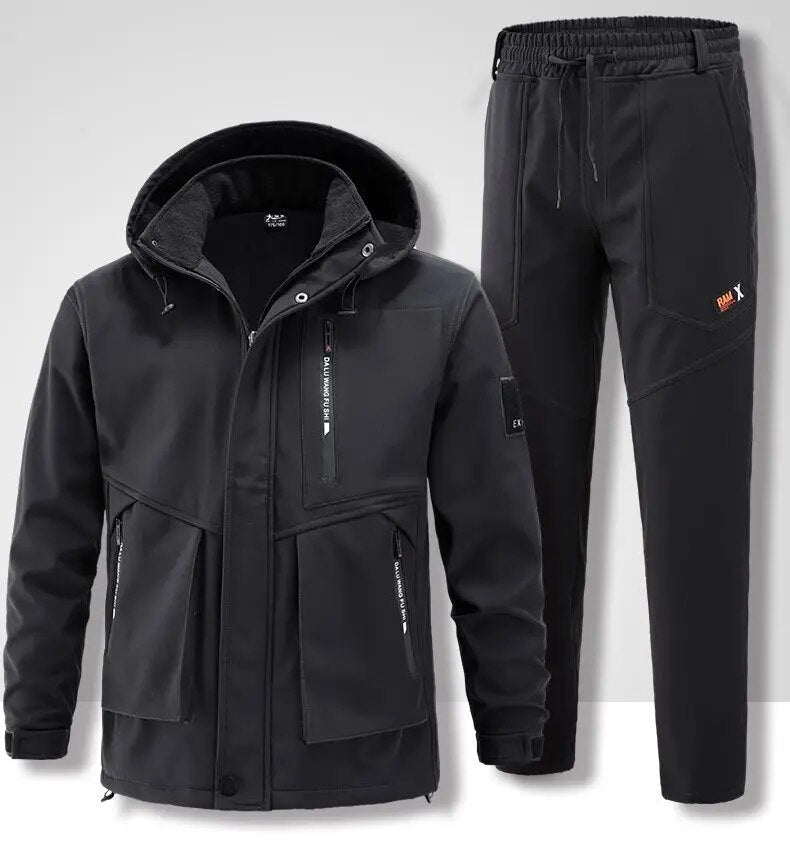 Herren Fleece Outdoor-Set Warm Funktionell